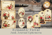 Floral Junk Journal Ephemera, a Decorative Illustration by GalaDesign03 (Thumbnail 1 of 5)
