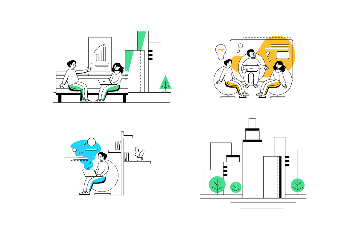 Business Teamwork Illustration Set, a Work Illustration by Shakuro (Photo 8 of 10)