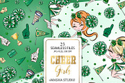 Cheerleader Repeatable Patterns, a Pattern Graphic by Masha  Studio (Thumbnail 7 of 8)