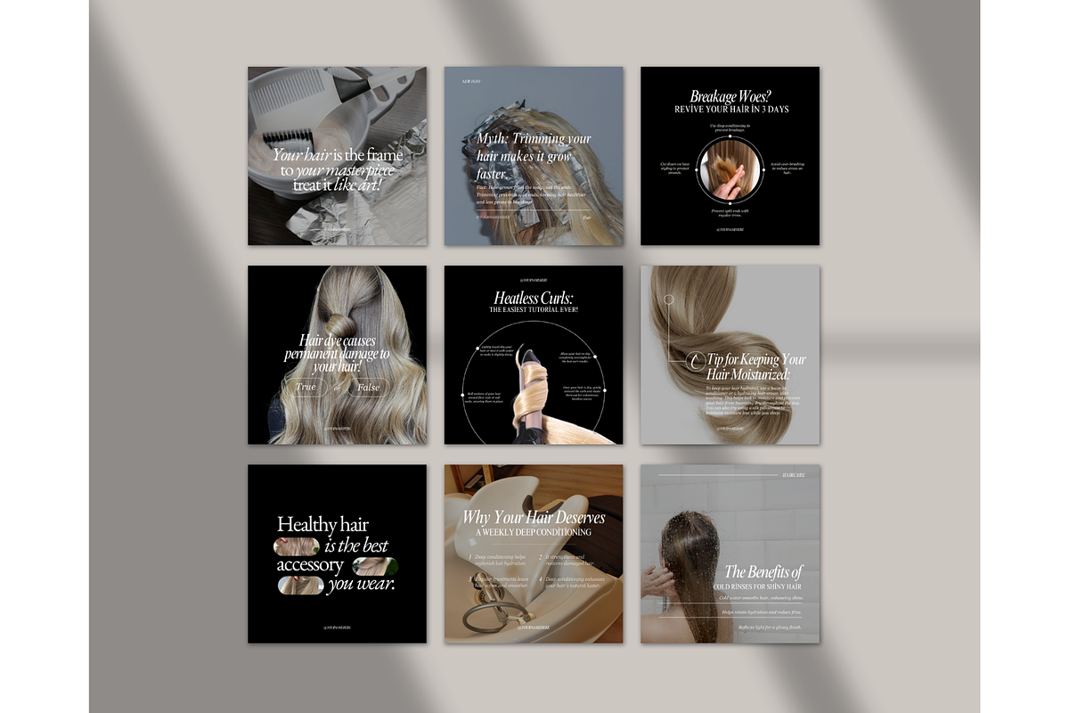 Hair Coach Instagram Template-Canva, a Social Media Template by TheTemplateTopia (Photo 4 of 10)
