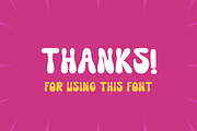 Gernus Doripos - Psychedelic Font, a Handwritten Font by QR Design Studio (Thumbnail 6 of 6)