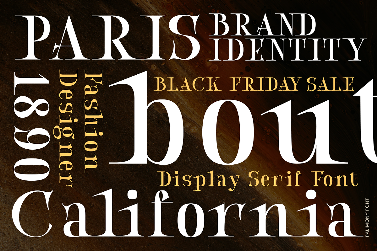 Palimony Luxury Serif, a Font by TypeClassHeroes (Photo 2 of 15)