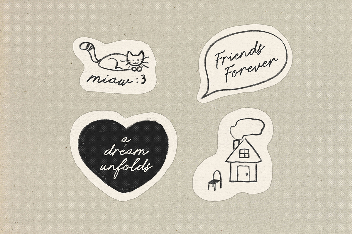 Dreams on Paper Handwritten Pencil, a Handwritten Font by Perplexitics (Photo 7 of 11)