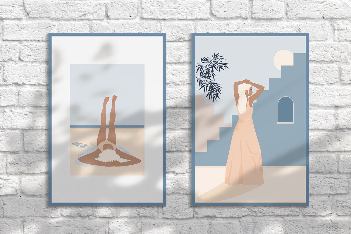 Girl and sea landscape scene creator, a Person Illustration by Imaginary Party (Photo 3 of 11)