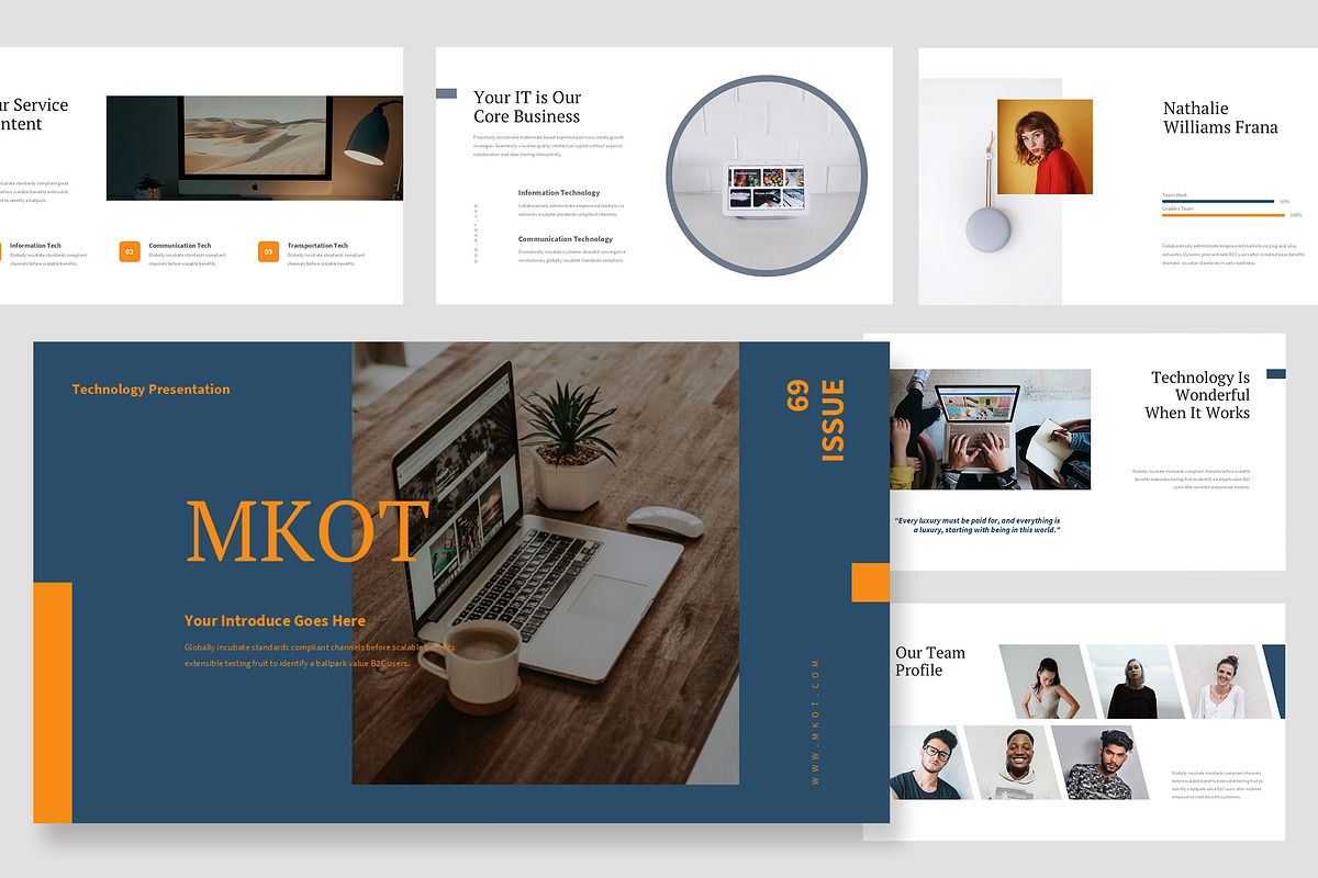 Mkot : Tech Products Google Slides, a Presentation Template by Punkl Camp (Photo 1 of 16)