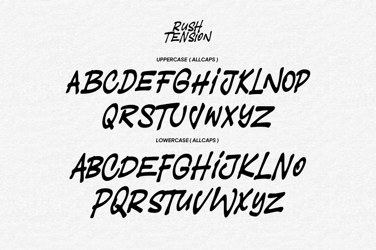Rush Tension – Brush Display Font, a Handwritten Font by Get Studio (Photo 5 of 12)