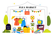 10 Flea Market Vector Illustration, an Object Illustration by denayunebgt (Thumbnail 4 of 4)