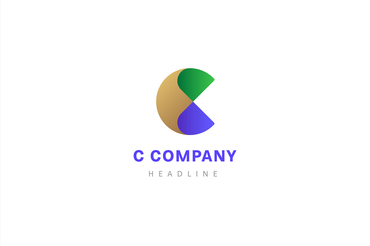 C company logo template., a Branding & Logo Template by Anton Akhmatov (Photo 3 of 3)