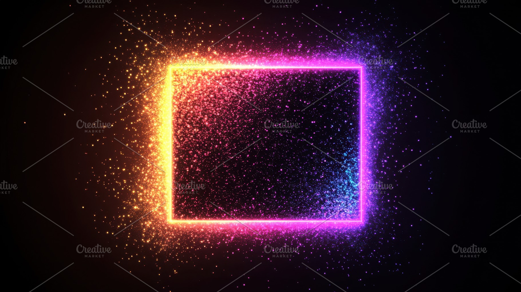 Glowing frame of bright dots, a Photo by Beautiful things