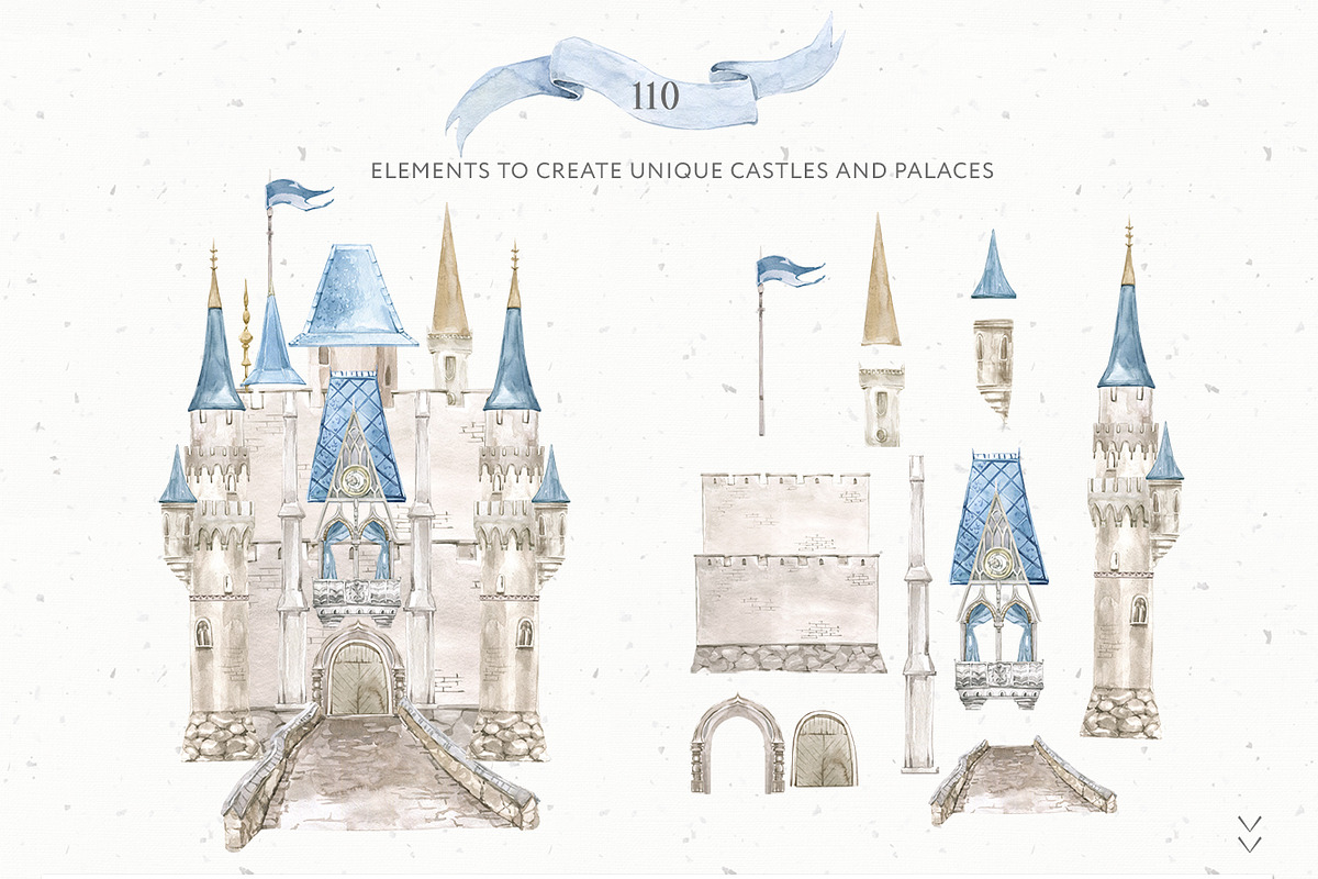 Fairy Castle Creator Watercolor, an Animal Illustration by Cat In Colour (Photo 6 of 15)