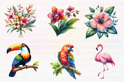 Cute Jungle Animals Clipart, an Illustration by CreationArt (Thumbnail 3 of 5)