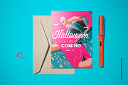 Vintage Halloween 5x7 Card Template, a Card Template by creatsy5 (Thumbnail 4 of 5)
