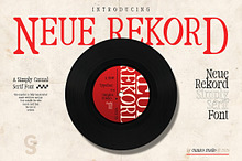 Neue Rekord Typeface - Display Fonts