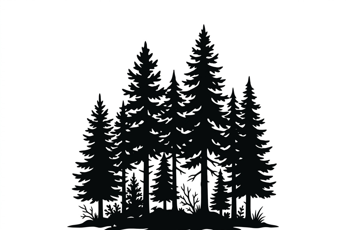 Majestic Pine Trees SVG, a Finance Illustration by Amazin_art (Photo 24 of 32)