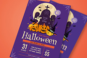 Halloween Trick or Treat Flyer, a Flyer Template by Esui Studio (Thumbnail 1 of 4)