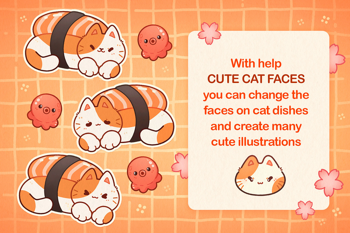 Procreate Brushes Anime, Cute Stamps, a Food Illustration by InkPrintsTattoo (Photo 7 of 7)
