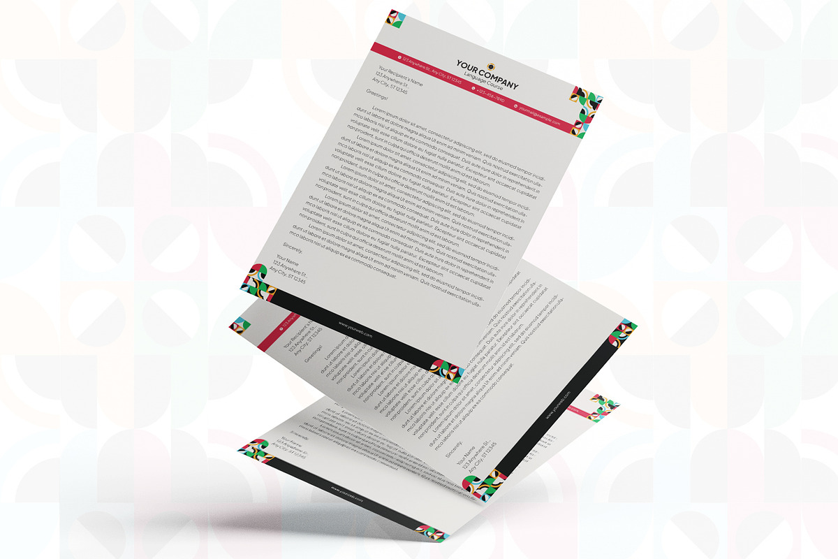 Language Course Letterhead, a Print Template by Esensifiksi.studio (Photo 3 of 3)