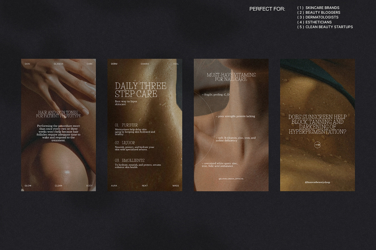 Wellness Skincare Bundle Canva preview 3
