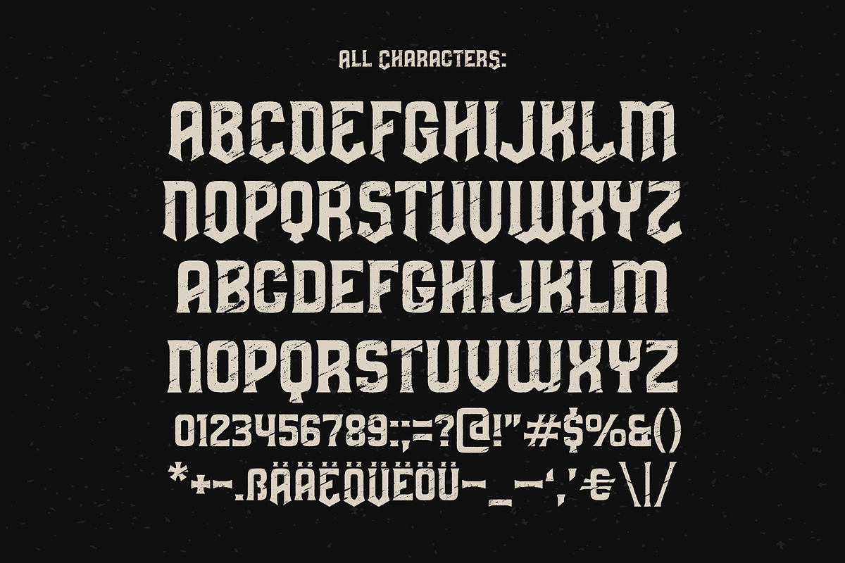 Predators Cuspid font preview 3