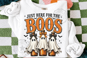 Just Here for the Boos Halloween PNG, a Seasonal Illustration by OK Design