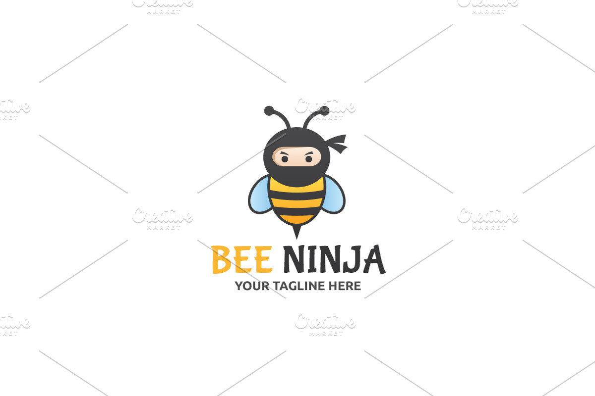 Bee Ninja Logo, a Branding & Logo Template by Martin-Jamez (Photo 1 of 3)