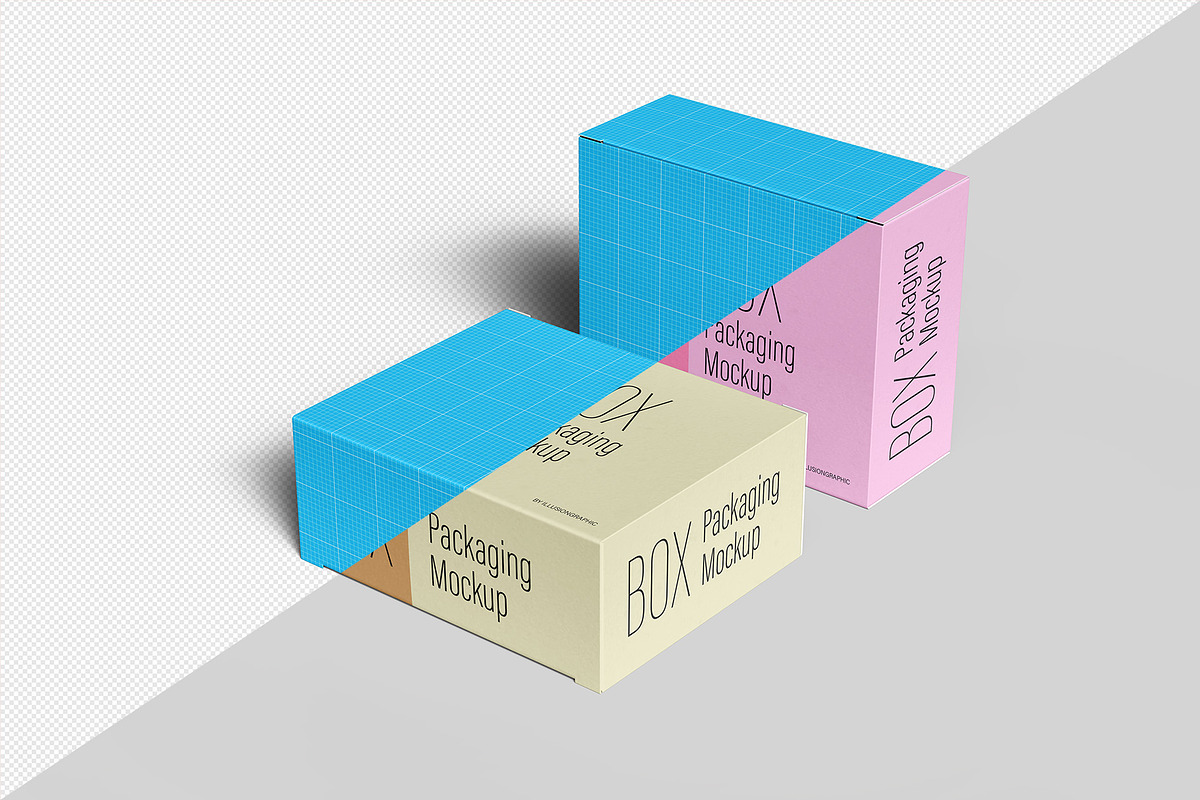 Box Packaging Mockup - 12 views, a Packaging Mockup by Illusiongraphic (Photo 15 of 26)