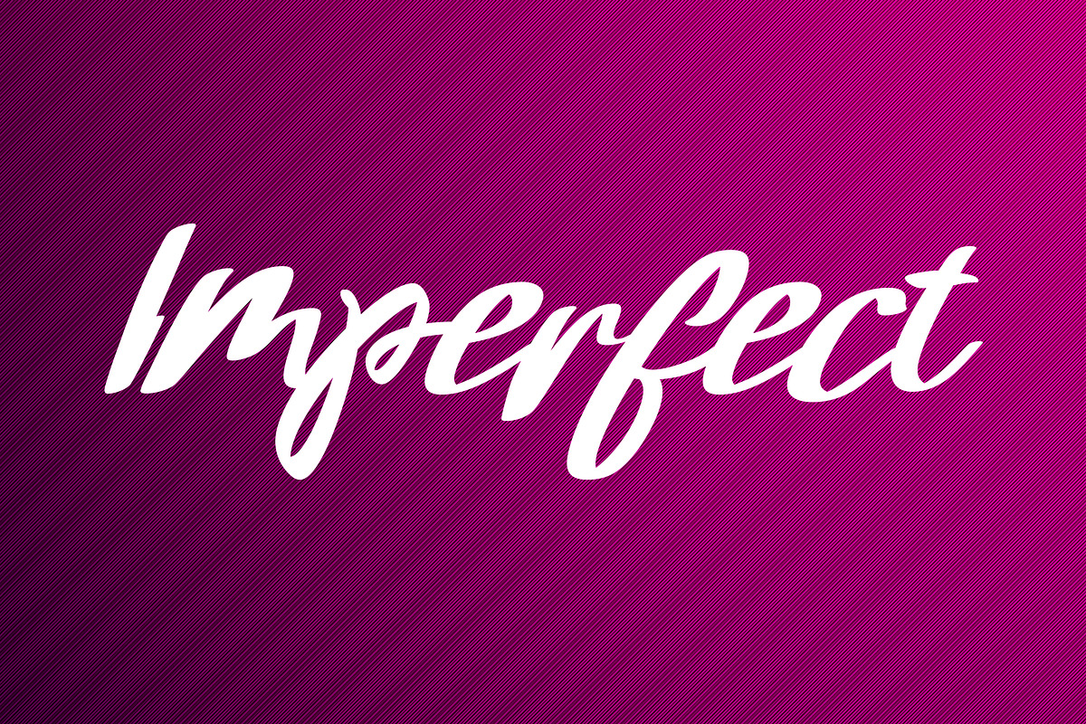 Imperfect - Brush font, a Font by Fontcastle (Photo 1 of 5)