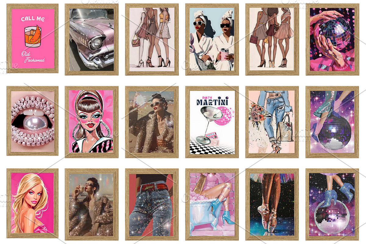 Pink Aesthetic Prints Girly wall art, an Arts & Entertainment Photo by Chipshpow Graphics (Photo 4 of 8)