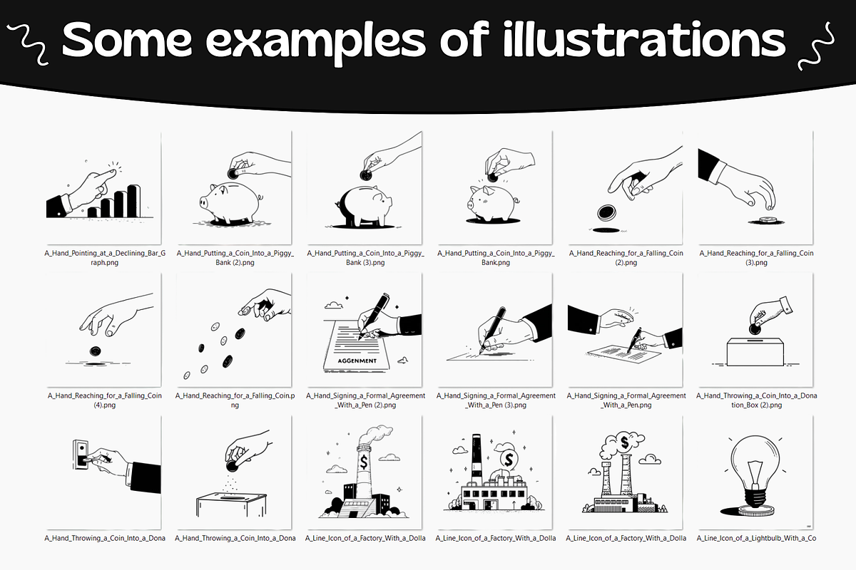 Notion Style Finance Illustrations, a Finance Illustration by DaisyStudio (Photo 2 of 10)