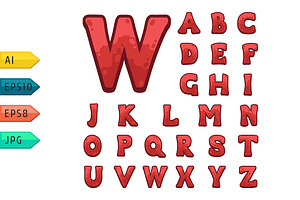 Game alphabet for user interfaces., a Serif Font by julia_musdotter