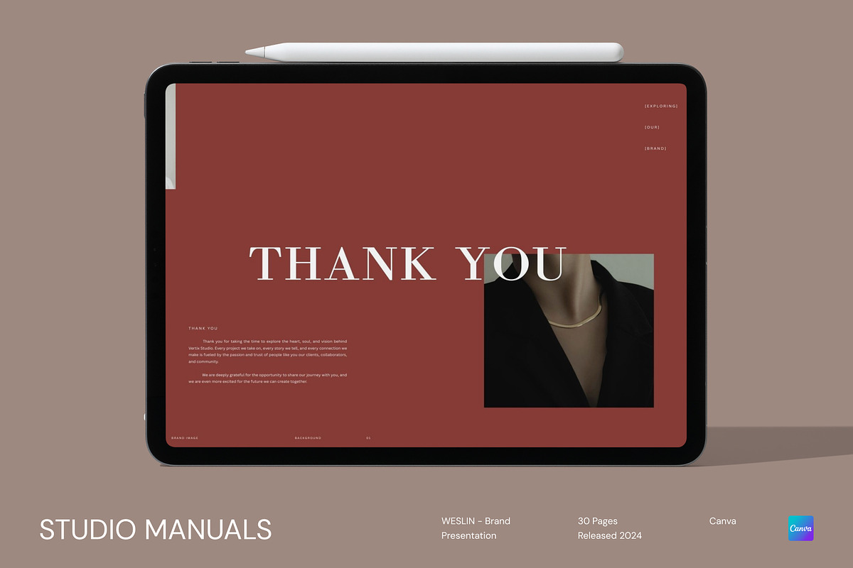 WESLIN - Brand Presentation, a Social Media Template by Studio Manuals (Photo 7 of 8)