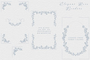 Elegant Rose Borders, a Decorative Illustration by AW Studios (Thumbnail 1 of 8)