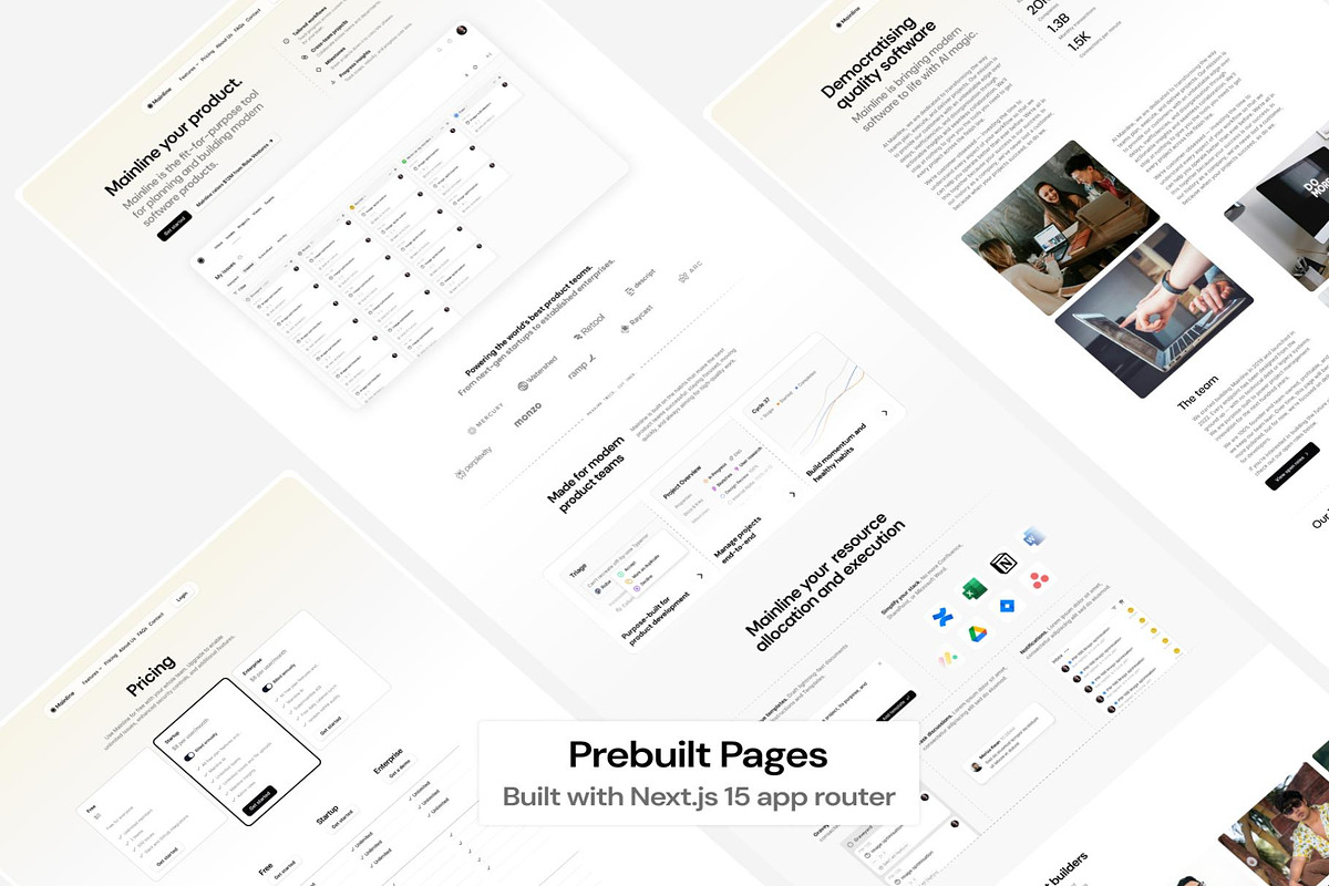 Mainline - Nextjs Template, a React Template by Lumina_ui_ux202 (Photo 2 of 4)