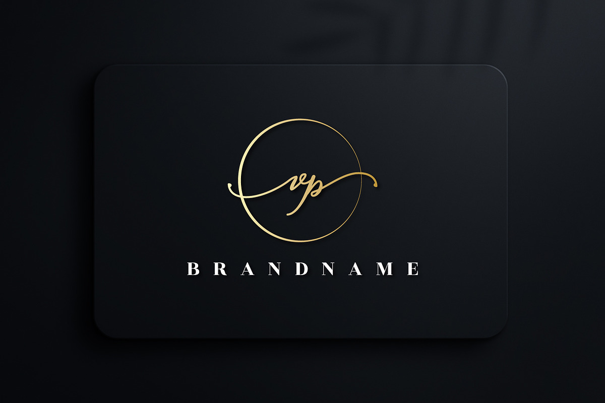 Letter VP handwritten signature logo