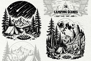 Camping Scenes Adventure Graphics, a Sport Illustration by DENIDigitalArtSudio (Thumbnail 1 of 8)