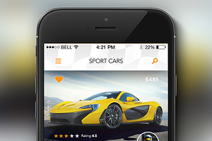 Rent a Sport Car - Concept App