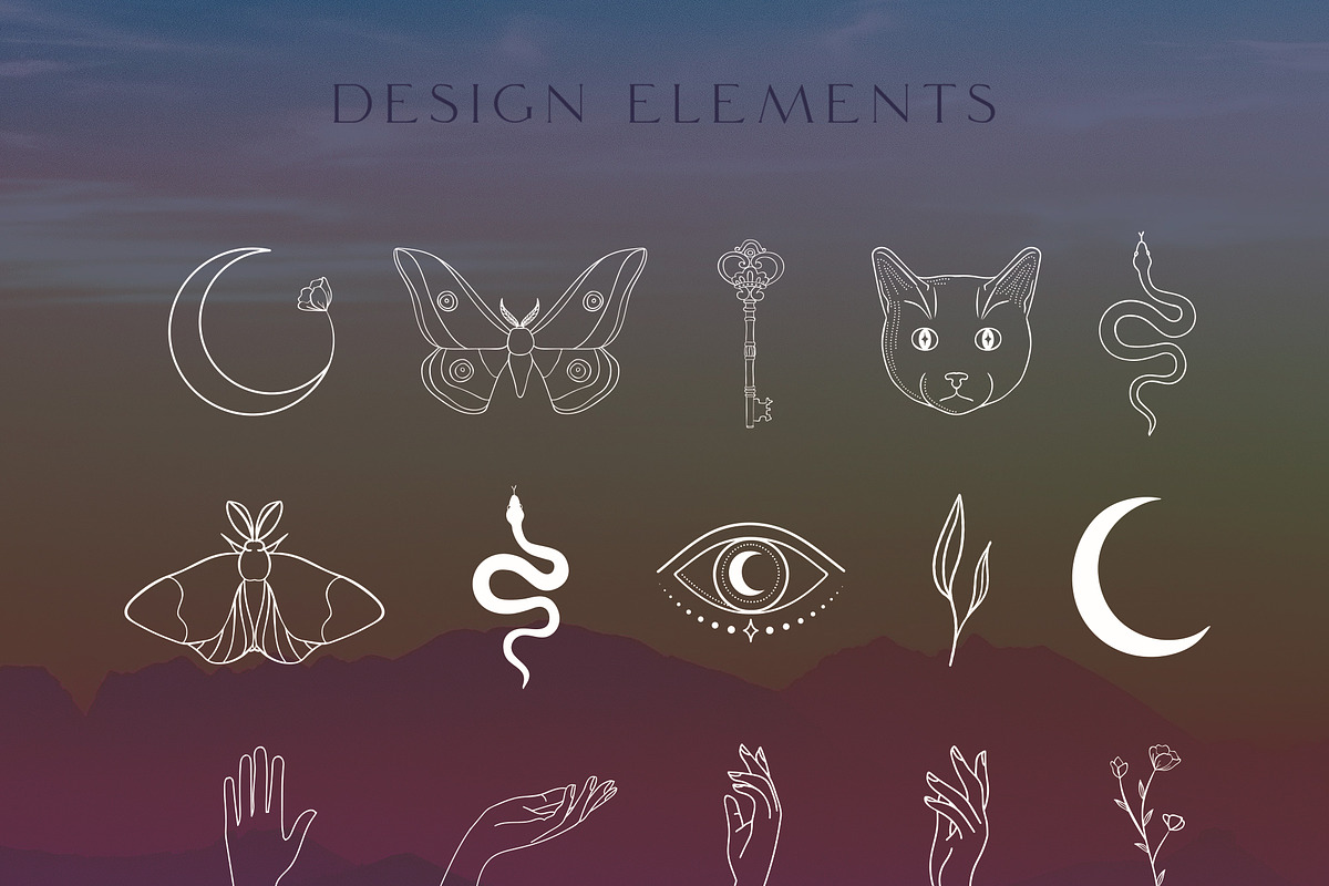 Logo Elements Illustrations, Frames, a Decorative Illustration by Olya ...