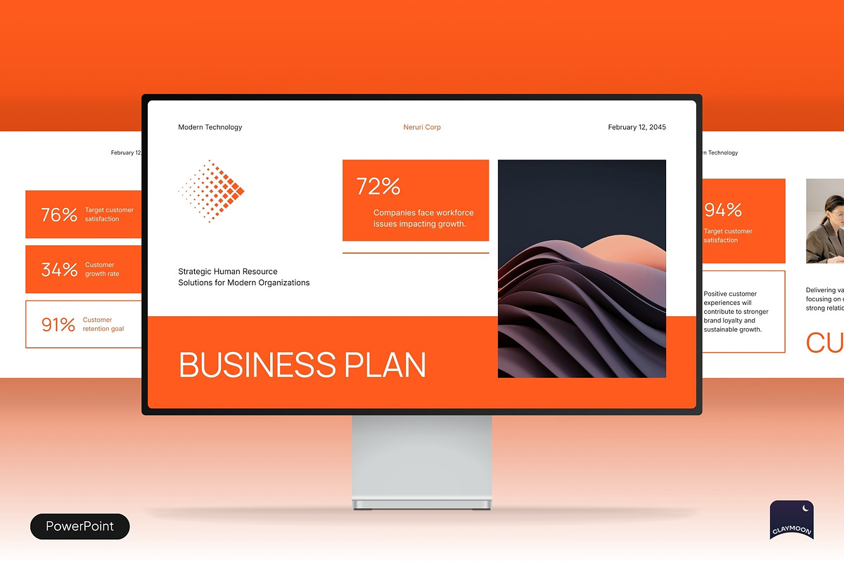 Modern Business Plan Presentation, a Presentation Template by Claymoon Lab (Photo 1 of 7)