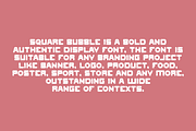Square Bubble Font, a Sans Serif Font by QR Design Studio (Thumbnail 4 of 6)