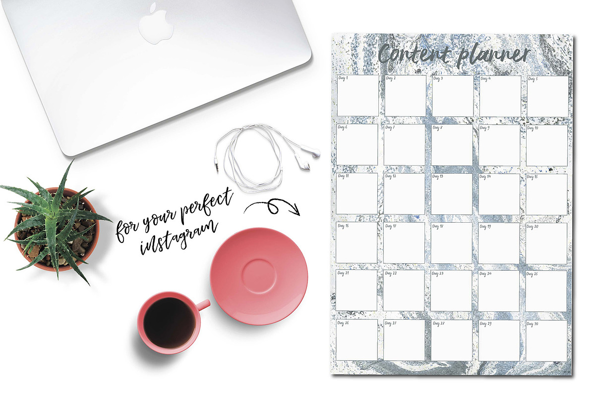 Social Media planner for content, a Social Media Template by digital_essence (Photo 5 of 5)