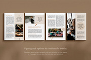 eBook / CANVA, INDD / Kayla, a Magazine Template by Mirazz (Thumbnail 12 of 17)