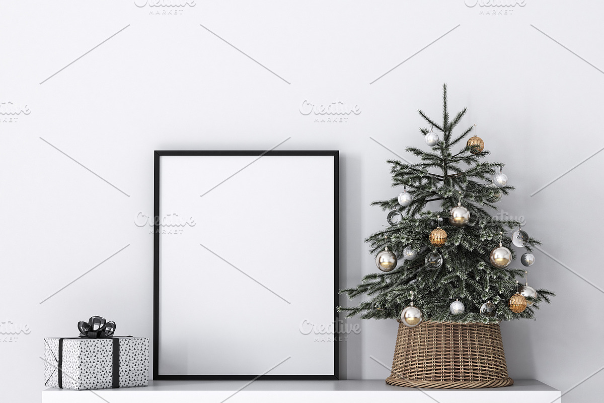 Christmas Frame Mockup Bundle -20, a Print Template by Mockup Shop (Photo 7 of 39)