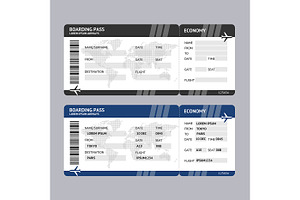 Airline Ticket Boarding Pass