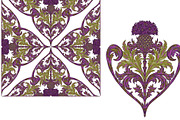 Thistle Ornamental Victorian, a Pattern Graphic by NayaChu (Thumbnail 2 of 3)
