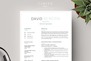 Modern resume & CoverLetter Template, a Resume Template by careerboutique (Thumbnail 1 of 6)
