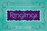 Ringlings, a Sans Serif Font by Yanky Goldman (Thumbnail 2 of 11)