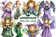 Winter Snow Angel Clipart, an Illustration by Dream Creation (Thumbnail 1 of 7)