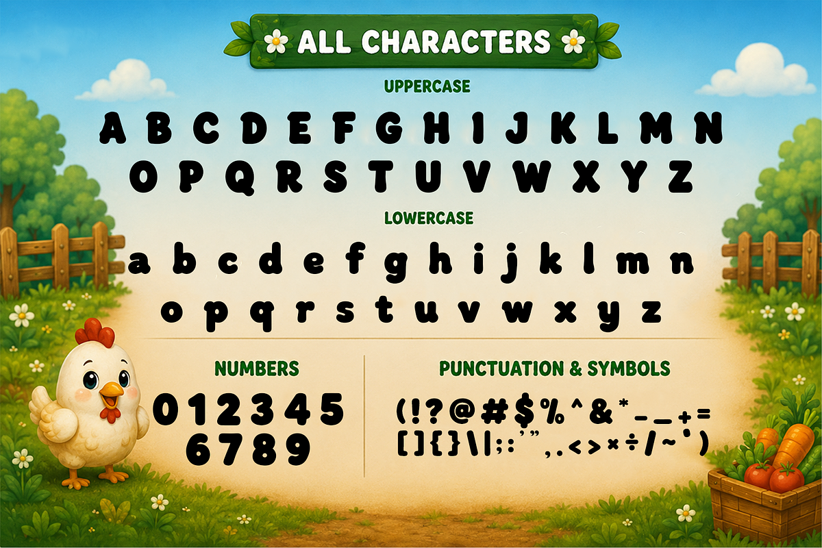 Muddy Boots - Playful Kids Farm Font, a Handwritten Font by overlaytemplates (Photo 4 of 5)