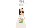 Bride Portrait Creator | Wedding Art, a Person Illustration by Lauren Lesley Studio (Thumbnail 17 of 29)