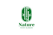 Bamboo Eco House Nature Logo Set, a Branding & Logo Template by Dyn Studio (Thumbnail 2 of 6)
